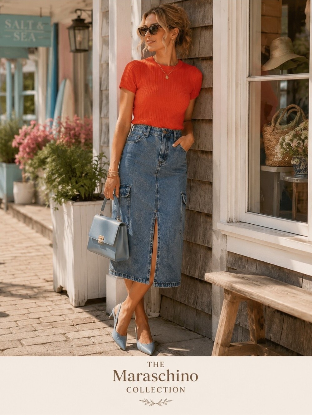 Love Fire Y2K Acid Wash Cargo Denim Maxi Skirt | Size 11